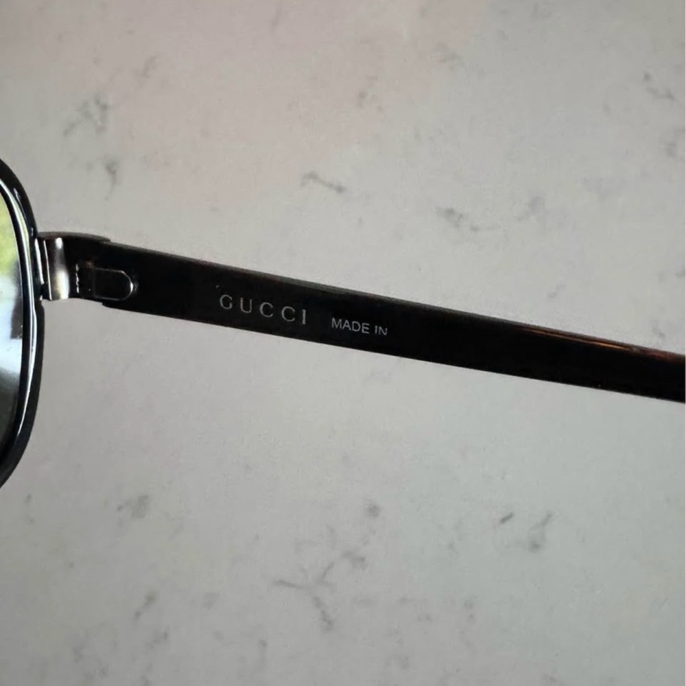 Gucci Black Aviator Sunglasses - Picture 10 of 10